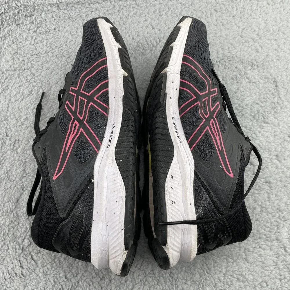 Asics Flytefoam Running Shoe Womens 8.5 Black Pink Training Trail Sneaker Hiking - Picture 6 of 10